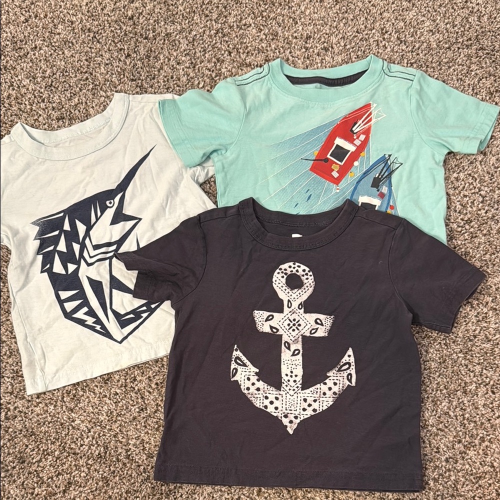 Tea Collection Nautical Kids T-Shirts - Set of 3
